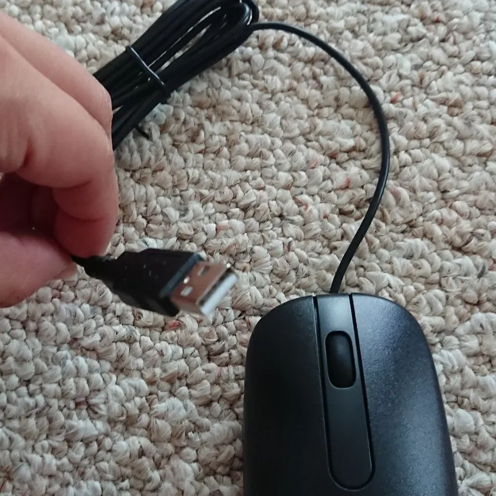 HP laser wired mofyuo mouse